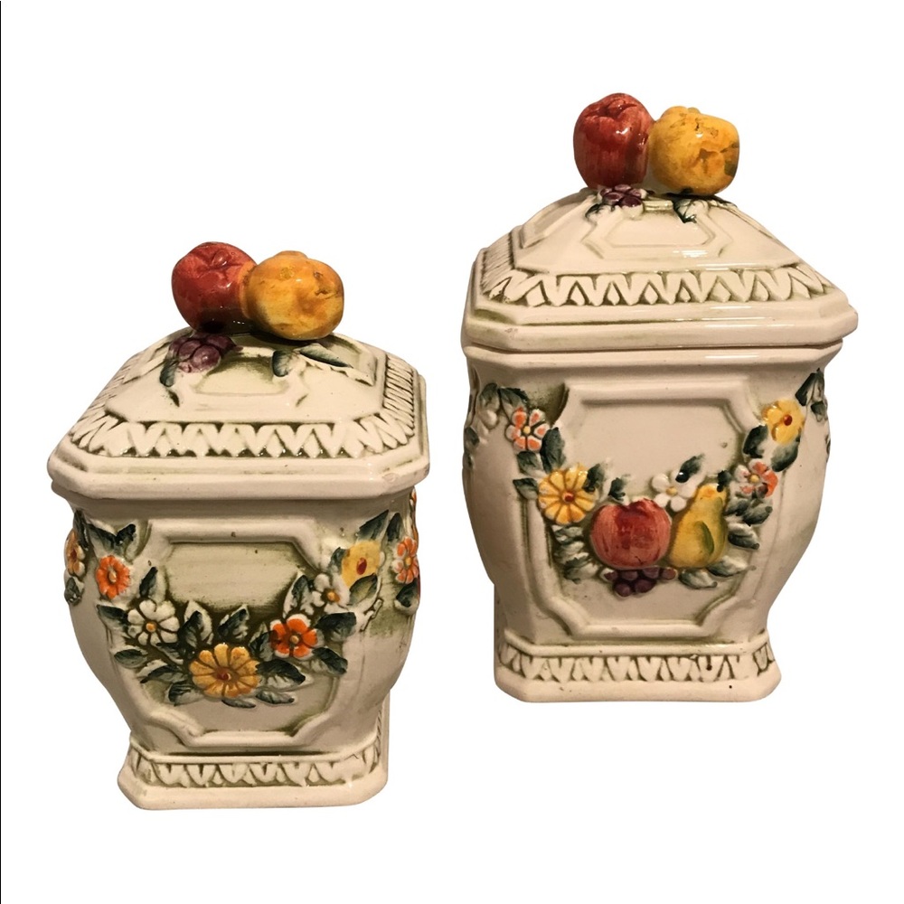 1960’s Pair of Ceramic Storage Containers